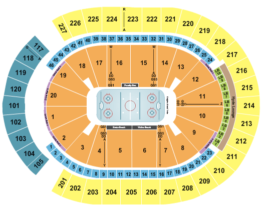 T-Mobile Arena Frozen Four Seating Chart